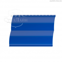 Металлический сайдинг Блок-Хаус Pe 0.4 RAL 5005 Сигнальный синий